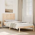 vidaXL Sängram utan madrass extra lång 100x220 cm massivt trä
