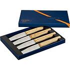 Opinel Table Knives Facette Set Of 4 Olive Wood