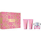 Versace Gift Set Bright Crystal 50ml Bath & Shower Gel 50ml Body Lotion 50ml Gift box