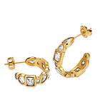 Sistie 2ND Lily Creoles Gold Plated 20 mm