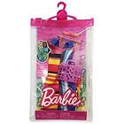 Barbie Fashion And Accessories Complete Look Utfit Striped Dress (Hjt22)