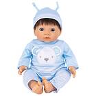 Tiny Treasure s Blue Bear Doll Brown Hair