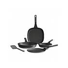 Berghoff 4-pc frying pan set non-stick Stone+ with turner Balance