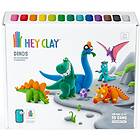 Adlibris Modellera Dinos 15-pack lufttorkande Hey Clay