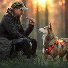 Orange Cerberos Tactical Rescue Hundsele (M)