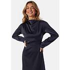Bubbleroom Occasion Satin High-Collar Midi Dress