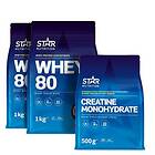 Star Nutrition 2 x Whey-80 Kreatin