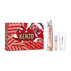 Kenzo Flower Ikebana Parfymset (75ml edp, 75ml parfymerad kroppslotion, 10ml edp)