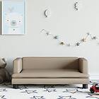 vidaXL Barnsoffa cappuccino 80x45x30 cm konstläder