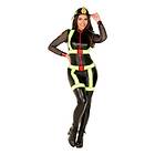 Brandman Catsuit Deluxe Maskeraddräkt Small
