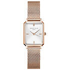 Rosefield The Octagon XS Mesh White Rose gold OWRMR-O59