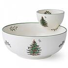 Spode Christmas Tree Chip & Dip Ø 25cm