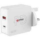 Skross Multipower 2 Pro Plus Laddare UK 1xUSB-C PD 1xUSB-A 48W