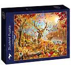 Bluebird Puzzle Pussel Animals In the Fall, 1000 Bitar