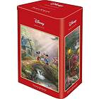 Schmidt : Thomas Kinkade Studios Disney, Mickey and Minnie Sweetheart Bridge (500)