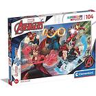 Clementoni Glitter Puzzle The Avengers 104st. Golv