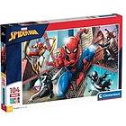 Clementoni Jigsaw Puzzle Super Color Maxi Spiderman 104pcs. Golv