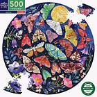 Eeboo Round Puzzle 500 pcs Moths