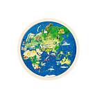 Goki Double Sided Wooden Puzzle Globe 57pcs. Trä