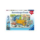 Ravensburger Jigsaw puzzle Garbage truck and Tow truck 2x24 pc Golv