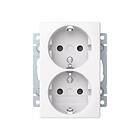 ABB Saga 302EUCM-916 Vägguttagsinsats 2-vägs