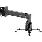 SpeaKa Professional Sp-Pwm-100 Projektor Väggfäste Svängbart Väggavstånd (Max.): 600 Mm Svart