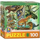 Eurographics Pussel Herbivorous Dinosaurs 100-bitar