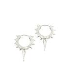 Syster P Harvey Heavy Spike Hoops Örhängen Dam Silver ONESIZE