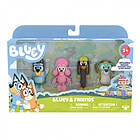 Moose Toys Bluey och vänner figurpaket 4 figurer