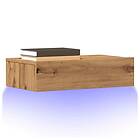 vidaXL Tv-bänk med LED-belysning artisan ek 60x35x15,5 cm