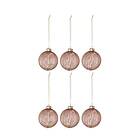 Scandi Living Holiday julgranskula 6-pack Rose gold