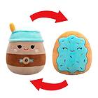 Squishmallows Flip A Mallow 13 cm, Hautely To-Go Coffee/ Erissa Toaster Pastry