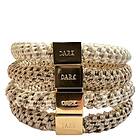 Dark Fat Hair Ties Combo Sand Mix with Gold 4 st