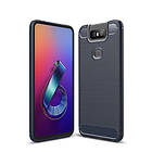 Inskal Asus ZenFone 6 (ZS630KL) Skal Borstad Kolfiber