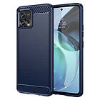 Inskal Motorola G72 Brushed Carbon Skal Blå