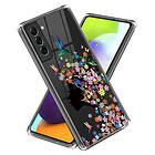 Inskal Samsung Galaxy S24 Genomsiktig Plast Skal m. Motiv Blommor Kvinna
