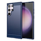 Inskal Samsung Galaxy S24 Ultra Brushed Carbon Fiber Skal