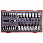 Teng Tools Hylsbitssats 35 delar med 1/4 tum och 3/8 fyrkantsfäste TTBS35