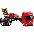 Rastar Truck With Car Rc Mercedes-Benz Actros Red/Yellow/Silver 74940 RED/YELLOW/SILVER