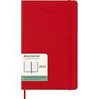 Adlibris Kalender 2025 Classic Hard 12M Week Note Large Röd Moleskine