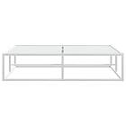 vidaXL Sängram utan madrass vit 140x200 cm metall