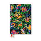 Jungle Song (Whimsical Creations) Midi 12-month Verso Hardback Dayplanner 2025 (Elastic Band Closure)