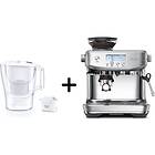 Sage SES878BSS0 The Barista Pro espressomaskin Brita Aluna filterkanna