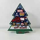 Funko Pocket Pop! 4-pack Marvel Happy Holidays Tree Box (glows In The Dark) (diamond Collection) Vinyl Figures Keychain