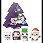 Funko Pocket Pop! 4-pack: The Nightmare Before Christmas Tree Holiday Box Vinyl Figures Keychain