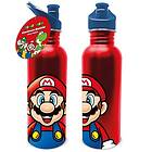 Super Mario (Mario) Metal 25oz/700ml Metal Canteen Drinks Bottle (häftad, eng)