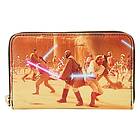 Loungefly Disney Star Wars Episode Two Attack Of The Clones Scene Zip Around Wallet (stwa0238)