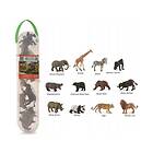 Collecta Box Of Mini Wild Animals In Tube Toy