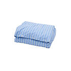 Tekla Percale Single Duvet Cover Island Blue Stripes 150x210 cm