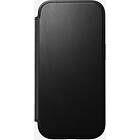 Nomad Modern Leather Folio Black iPhone 16 Plus